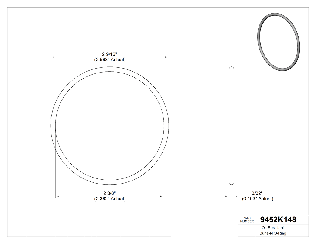 Technical drawing - 9452K148